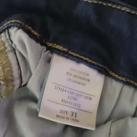 Bohme Bermuda Denim Shorts Blue Button Fly 5-Pocket Design Womens Size 31 - Picture 8 of 8